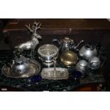 A selection of silver-plated wares, to i