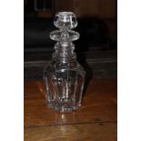 A large cut crystal decanter, 28 cm high