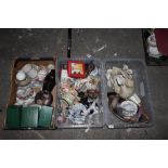 Three boxes of miscellaneous china, to i