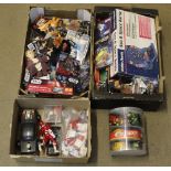 A group lot of miscellaneous toys, mostly Star Wars,