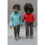 Two 1970's vinyl Sasha dolls,
