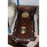 A 19th century figured walnut Vienna reg