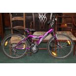 Purple Giant MTX 225 child's mountain bi