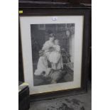 Two 19th century black and white prints,