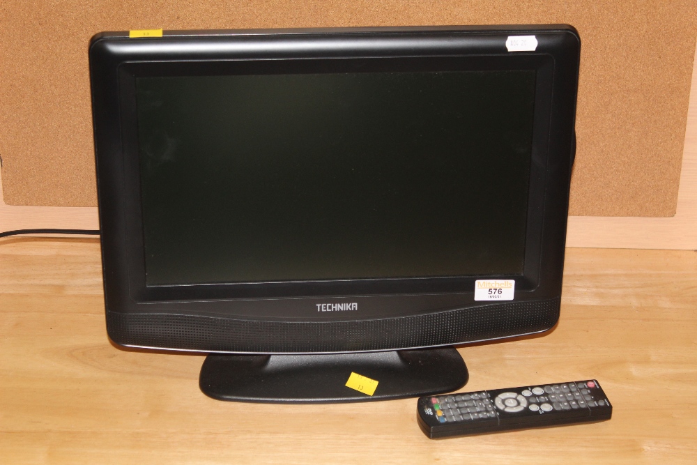 A 15.4" Technika flat screen television,