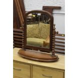 A Victorian mahogany dressing table mirr