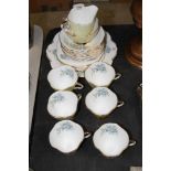 A Windsor bone china tea service, printe