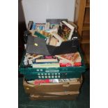 Ten boxes of books to include informativ