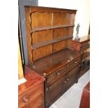 An oak dresser of Old Charm design, the