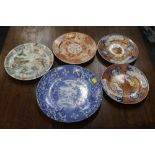 Five oriental plates