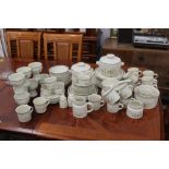 Large collection of Royal Doulton Willow The Wisp pattern tea and dinnerware, tureens,