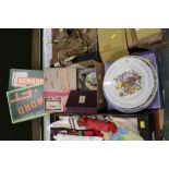 Box of games, vintage Parks Bluebird con