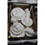 Box of two part tea sets, Wedgwood Ice R