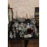 A part suite of Stuart cut glassware, co