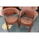 Two bergere chairs