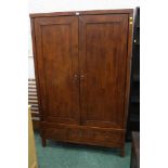 Willis & Gambier, a dark wood wardrobe w