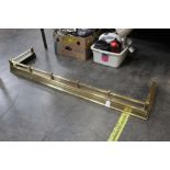 Brass fire kerb 130 cm x 35 cm