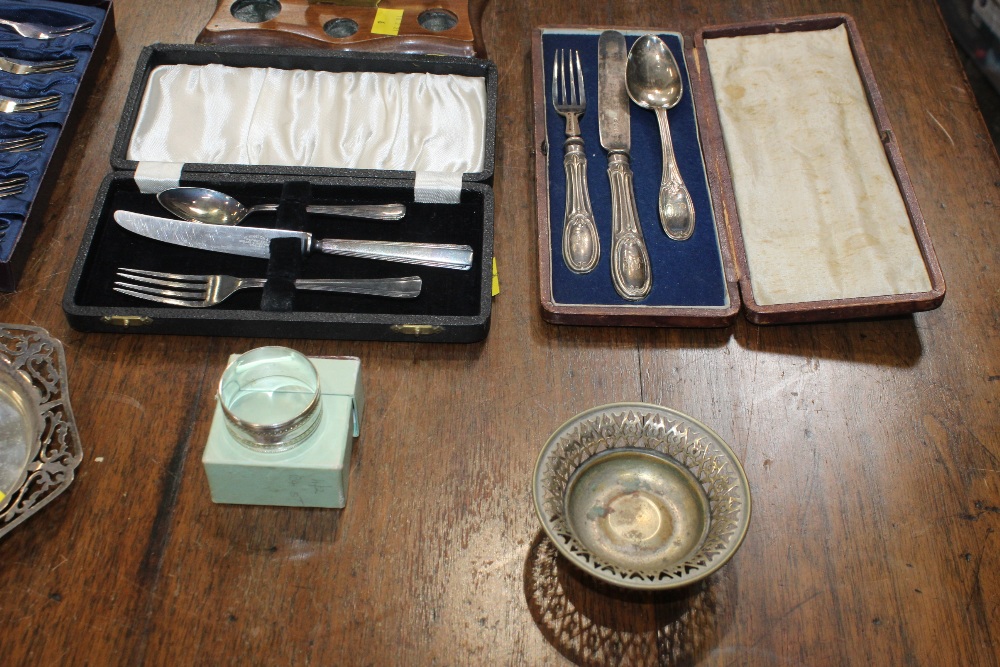 Set of postal scales, silver plated bowl - Image 3 of 3