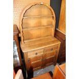 A light oak dresser of Ercol design, the