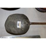 An interesting old hammered steel ladle,
