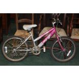 Pink child's Raleigh Krush bike