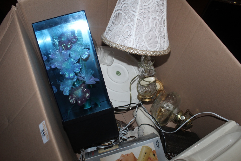 A boxed lot of glowing electric flower o