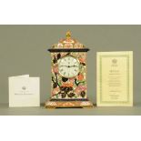 A Masons Ironstone "Penang" Imperial clock. Height 25 cm, width 15.5 cm, limited edition No.