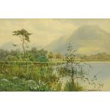 Edward Horace Thompson (1879-1949), a watercolour "Melbreak and Buttermere", 27 cm x 41 cm, framed,