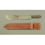 A British Army issue machete, by S & J Kitchin Ltd Sheffield No.