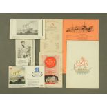 Titanic interest, a Millvina Dean signed postcard, 70th anniversary cover etc.