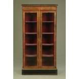 A Victorian Boulle marquetry side cabinet,