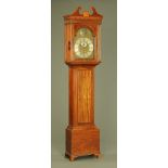 An early 19th century mahogany longcase clock, with boxwood strung case inscribed Allan Honu Irvine,