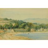 J. McK. Thomson, a watercolour "Lamlash", 16 cm x 25 cm, framed, signed.