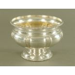 A large American silver punch bowl by Reed and Barton,