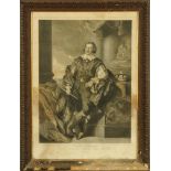 J K Sherwin, after Gainsborough, engraving, "Carolus Howard Duke of Norfolk", 68 cm x 49 cm,