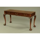 A mahogany side table,