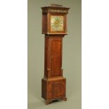 A George III oak and mahogany banded longcase clock,