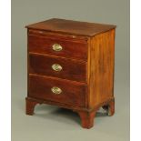 A 19th century mahogany chest of drawers,