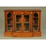 A Regency mahogany breakfront side cabinet,