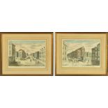 Two 18th century French coloured engravings,