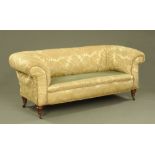 A Victorian Chesterfield settee,