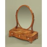 A 19th century mahogany dressing table mirror,