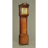 A George III mahogany and walnut longcase clock,