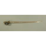 A Victorian officers dress sword, by Lambert Brown & Co,