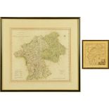 An antiquarian map of The County of Westmorland by C Smith 1804, 47 cm x 52 cm,