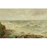 John Falconar Slater (1857-1937), oil on canvas "Off Table Rocks",
