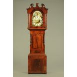 A Victorian mahogany longcase clock by Thomas Wortley Ripponden, with eight day striking movement,