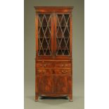 An Edwardian mahogany bookcase,