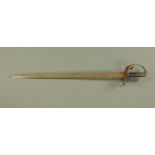 A 19th century sword bayonet, for the Jacob Double Barrel Cavalry Carbine, circa 1854/60.