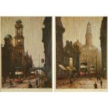 After Arthur Delaney, a pair of limited edition prints Manchester Street scenes,